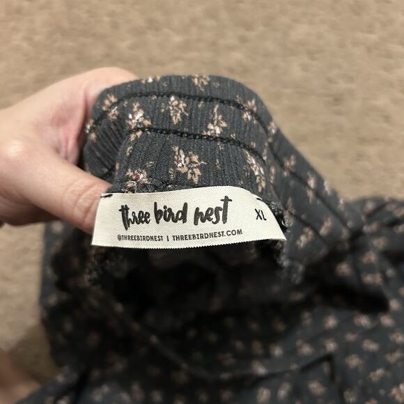 Three Bird Nest The Nest Emberlyn Wide Leg Cinched Pants Size XL Floral - Picture 4 of 7